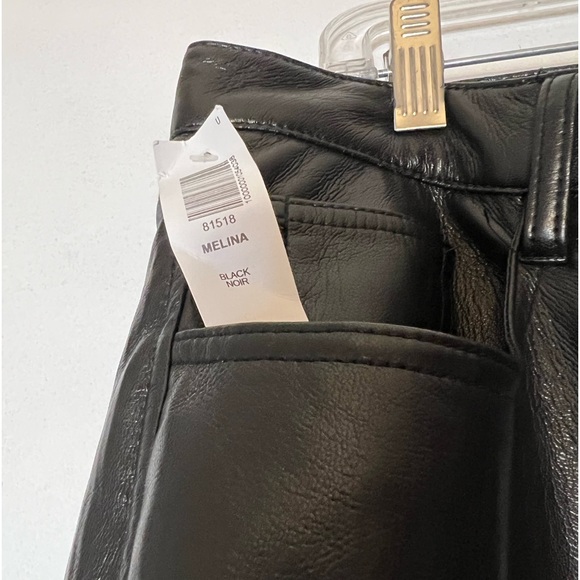 Aritzia Melina Leather Pant in Black - Picture 5 of 7